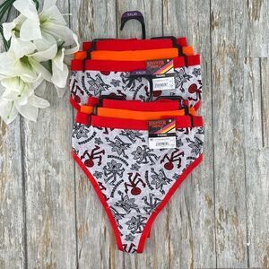 Stranger Things Halloween Thong Panties Underwear 2, 3-Packs Size XXL